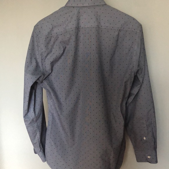 Jos. A. Bank Blue Long Sleeve Cotton Dress Shirt - Picture 4 of 10